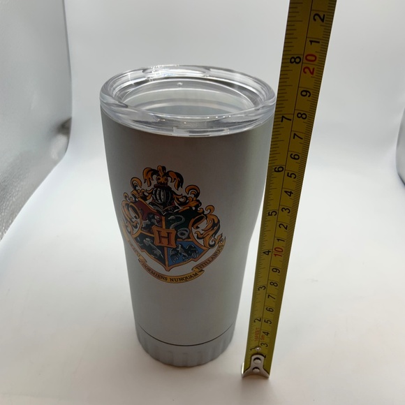 Harry Potter Hogwarts Emblem Metal Travel Thermos Cup Warner Bros. - Picture 16 of 16